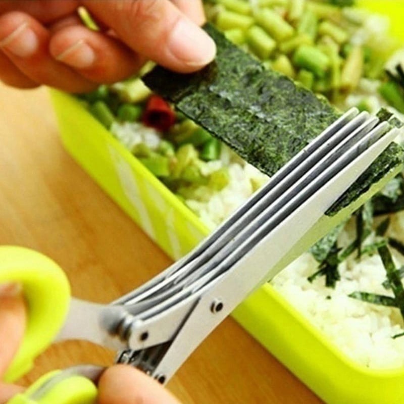 🔥BIG SALE - 49% OFF🔥 5 Blade Kitchen Salad Scissors