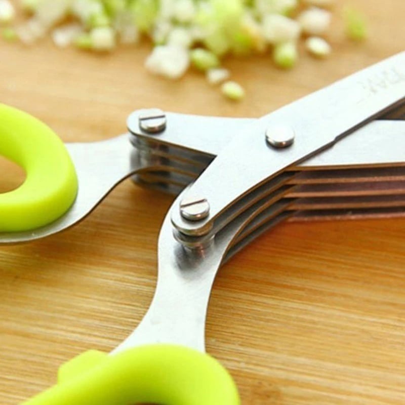 🔥BIG SALE - 49% OFF🔥 5 Blade Kitchen Salad Scissors
